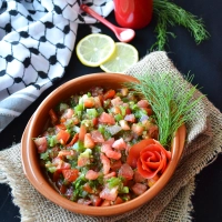 Gazan dagga "hot tomato dill salsa" #Arabicflavor