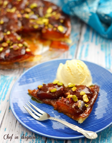 Apple tarte tatin, caramel infused apples on a crisp and buttery crust. Simply irresistable