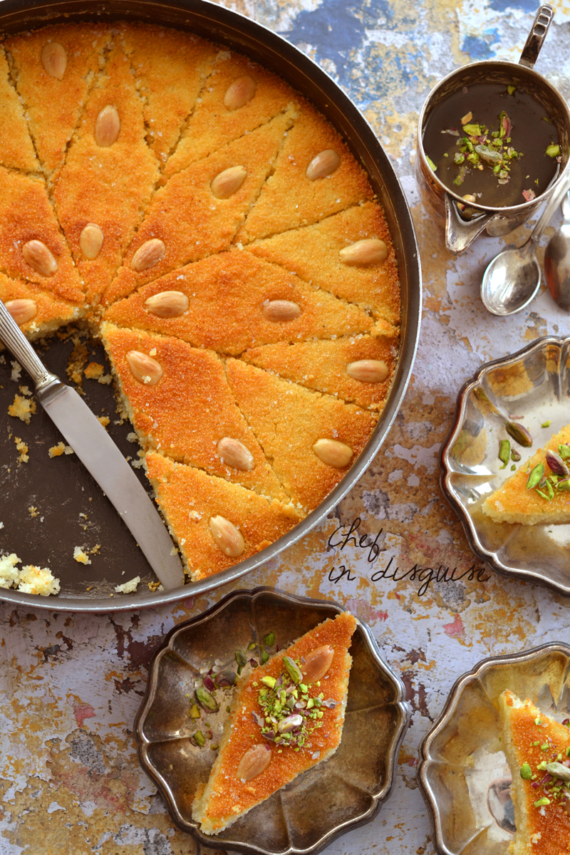 Namoura Recipe | Lebanese Dessert | Cook's Hideout